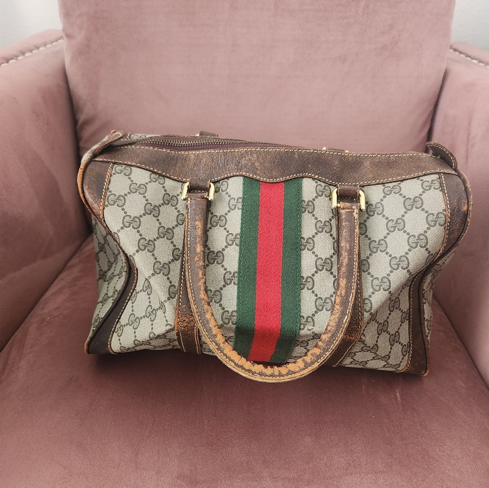 Gucci Brown and Green Women's Bag